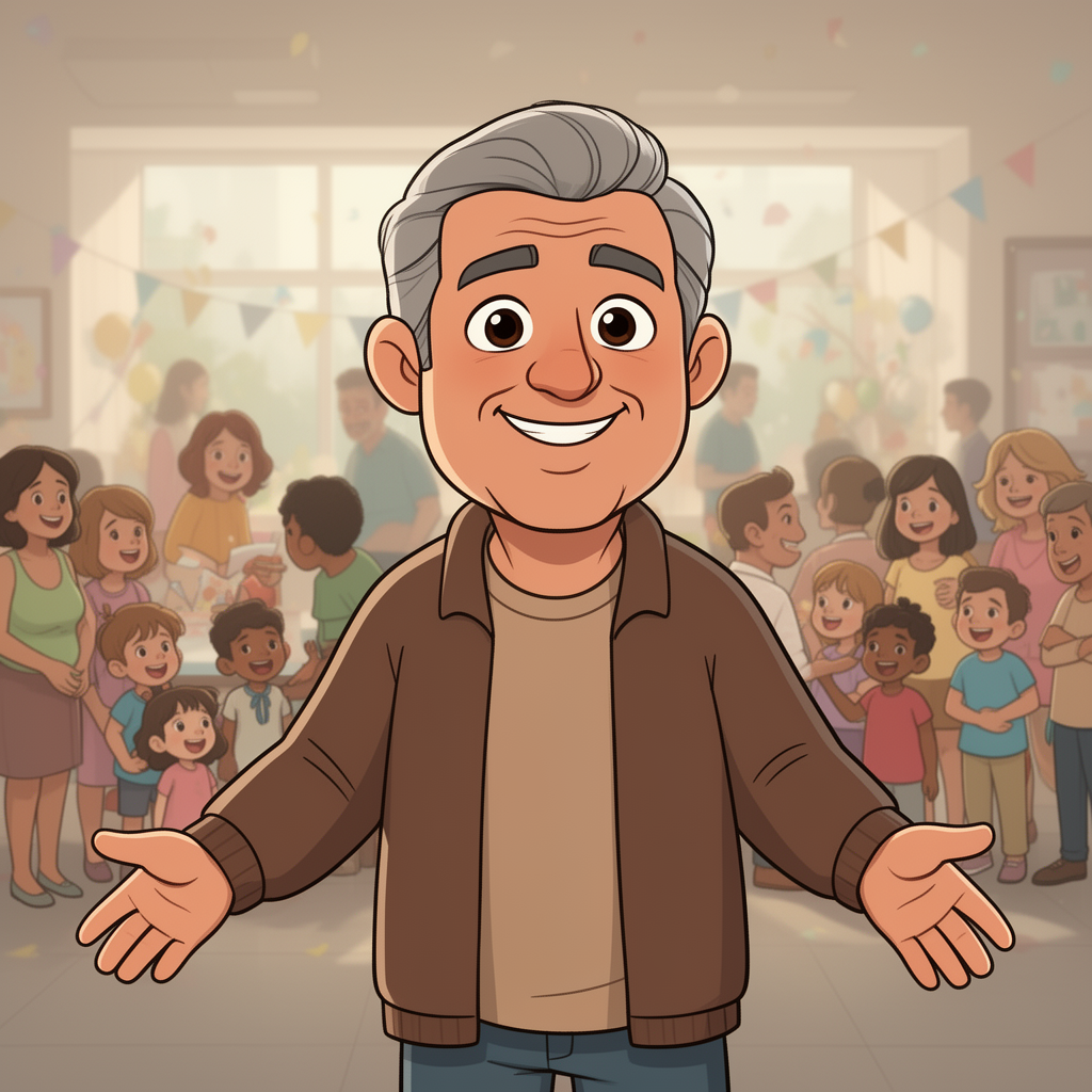 Big Hug Hugo character illustration