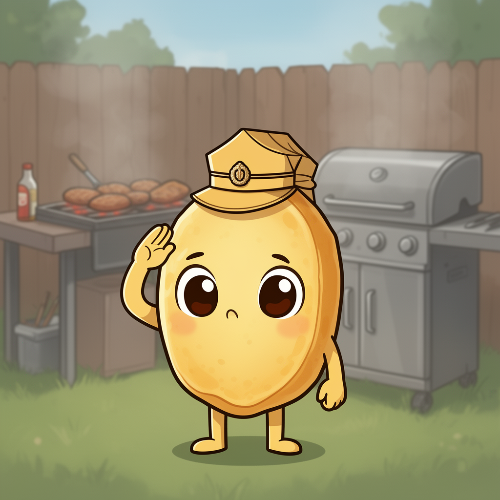 Kernel Please Stand By character illustration