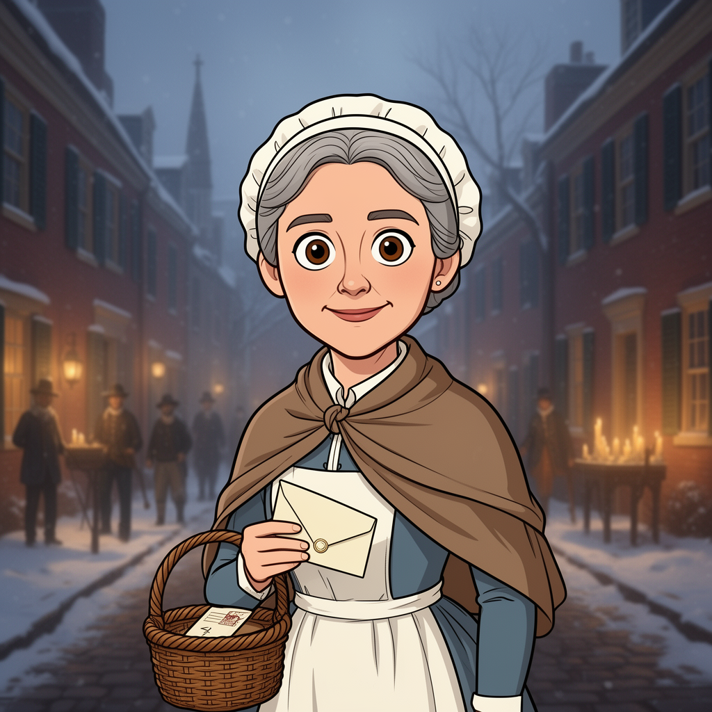 Lydia Darragh character illustration