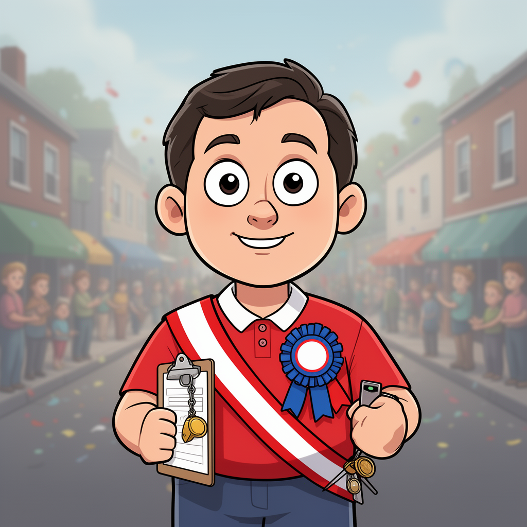 Mayor Bunting character illustration