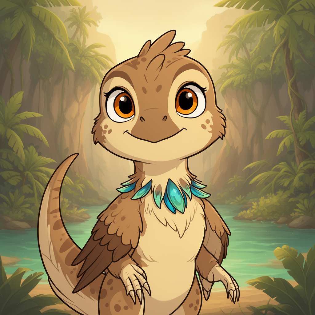 Pippa Plumeclaw character illustration
