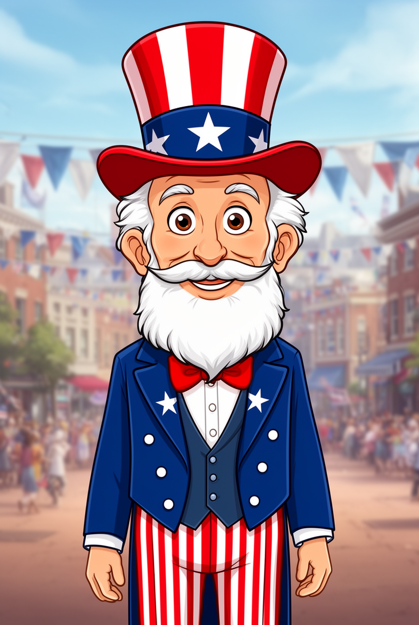 Uncle Sam character illustration