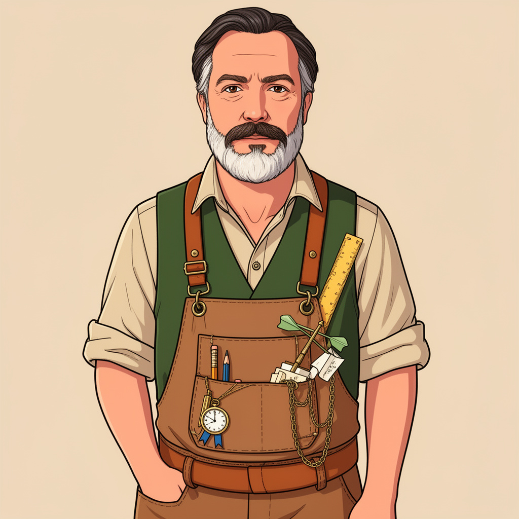 Alan Thistle character illustration