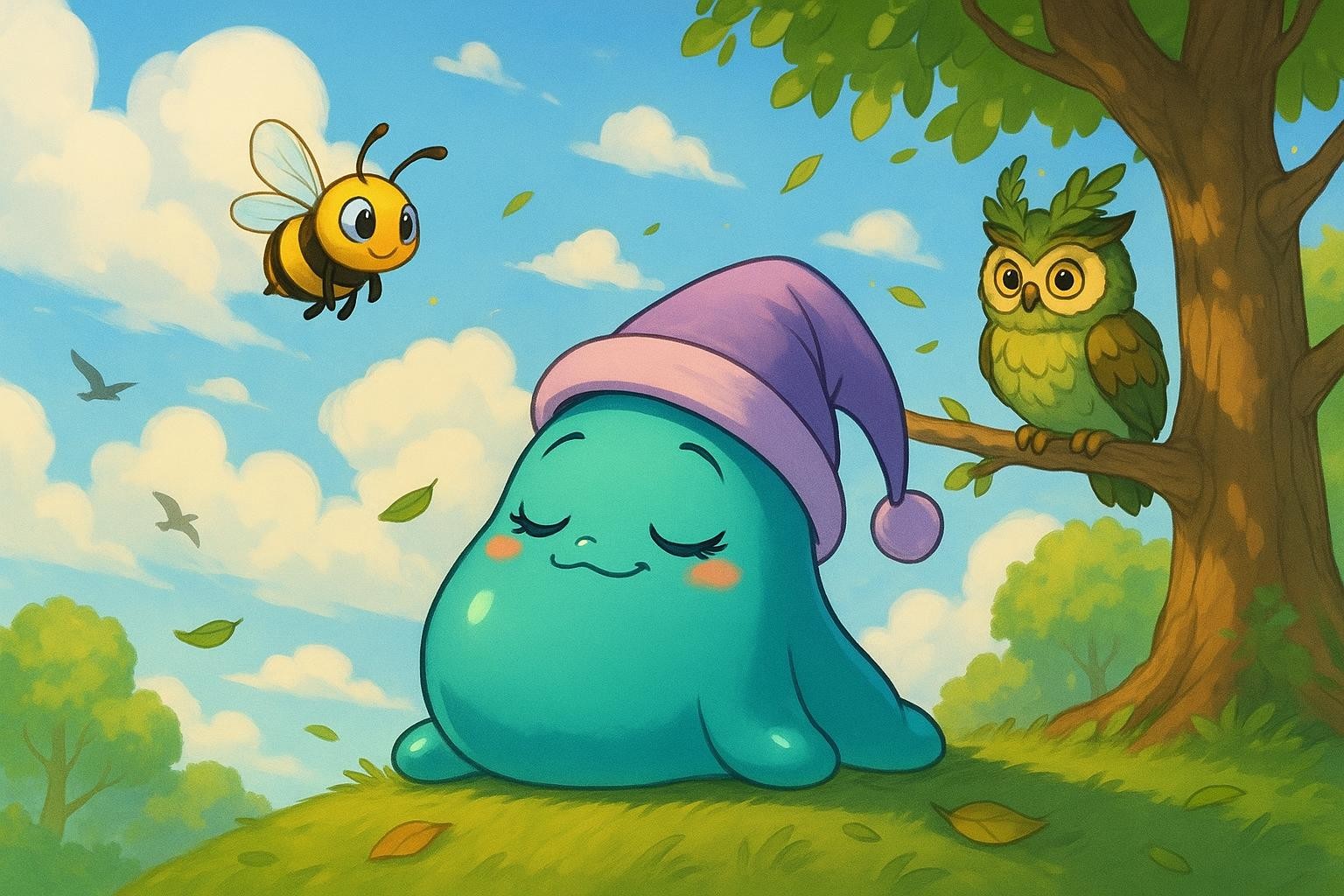 Sleepy Slime Soars the Skies cover