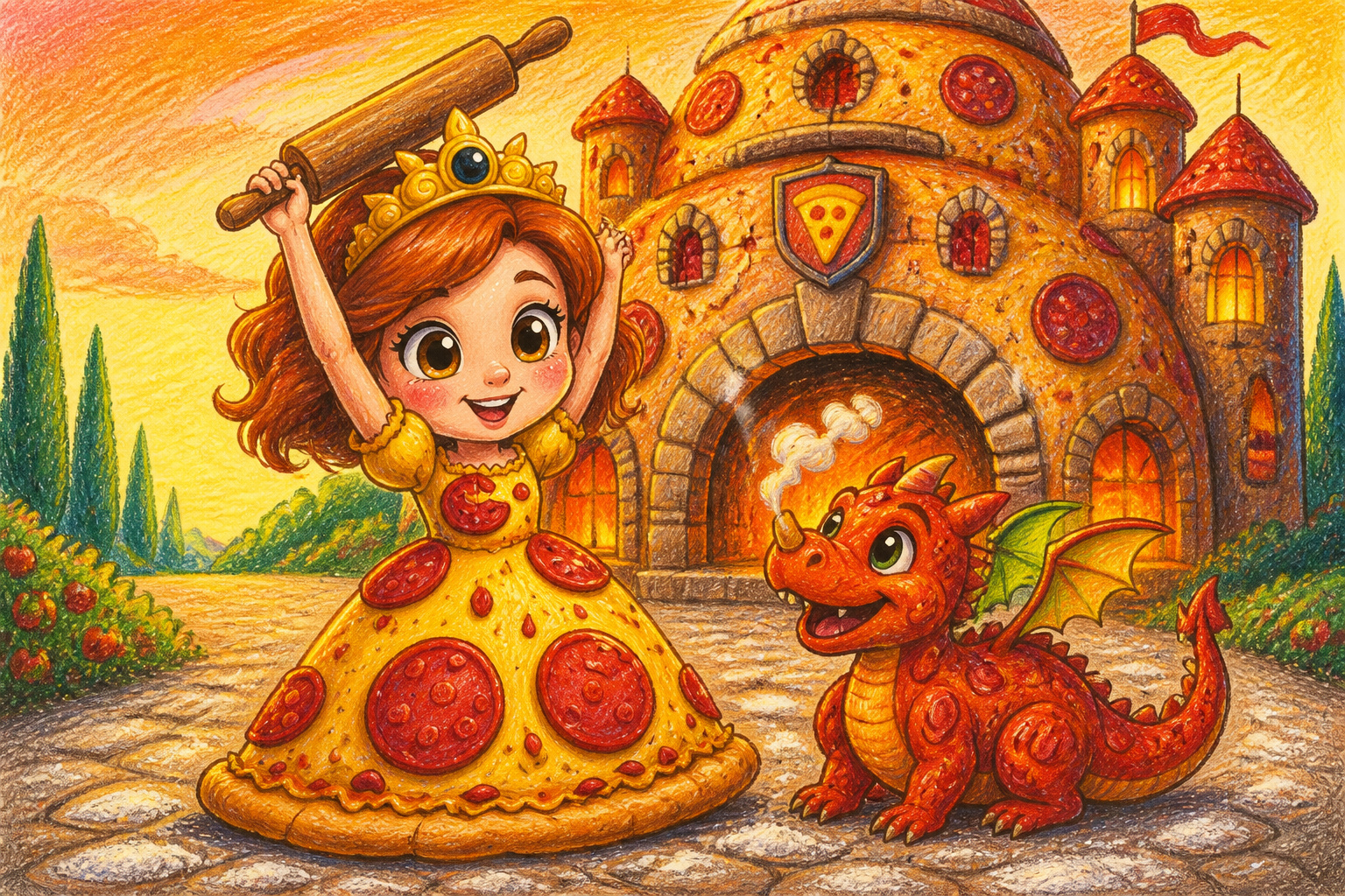 Princess Lily and the Missing Magic Dough cover illustration