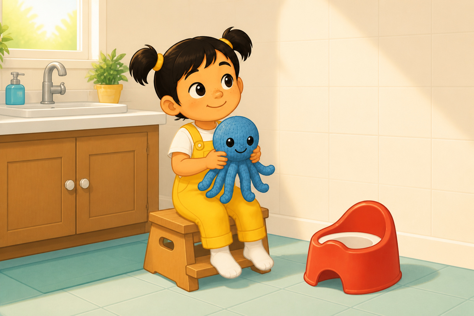Elle and the Great Potty Patrol cover illustration
