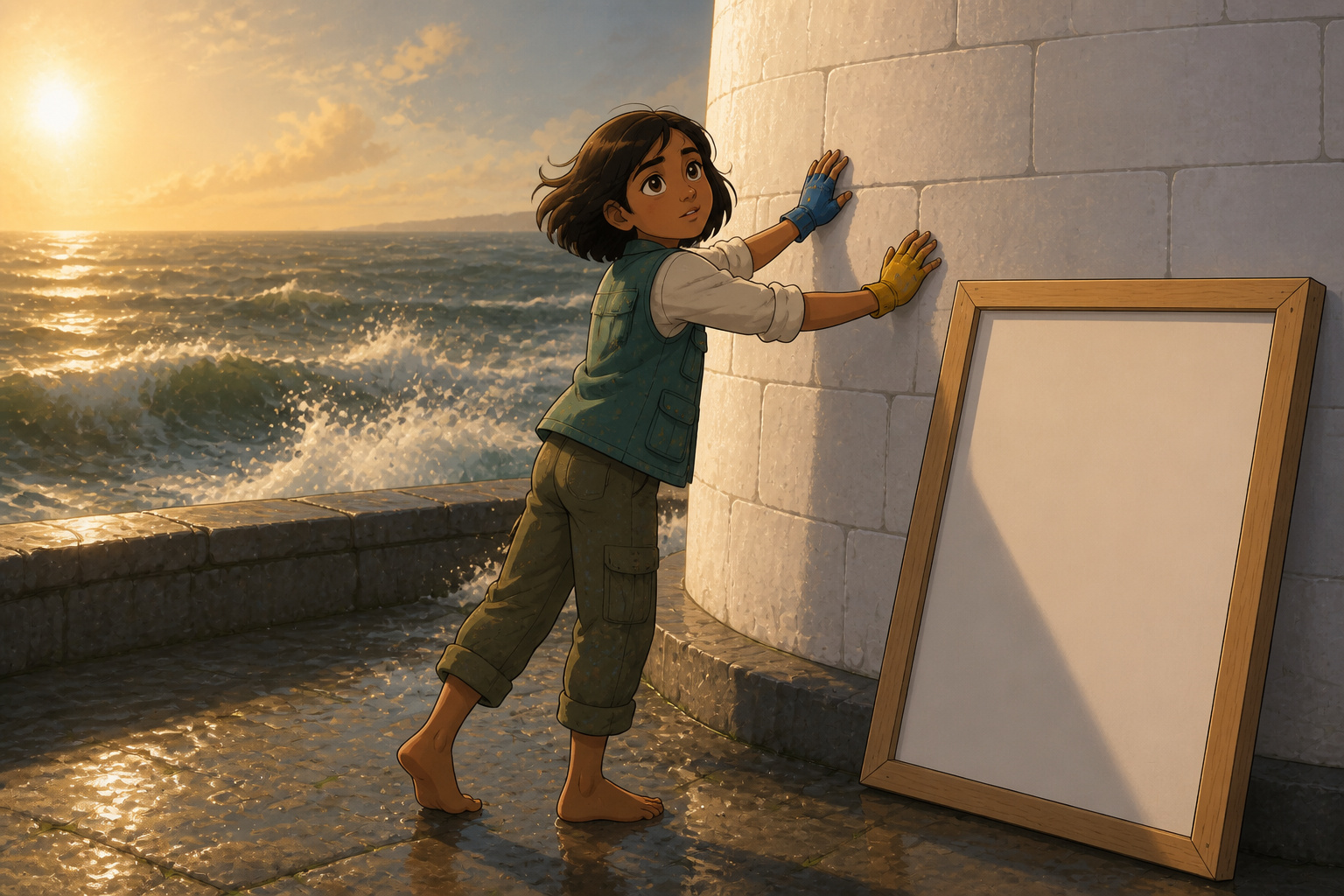 The Painter Who Couldn't Paint the Sea cover illustration