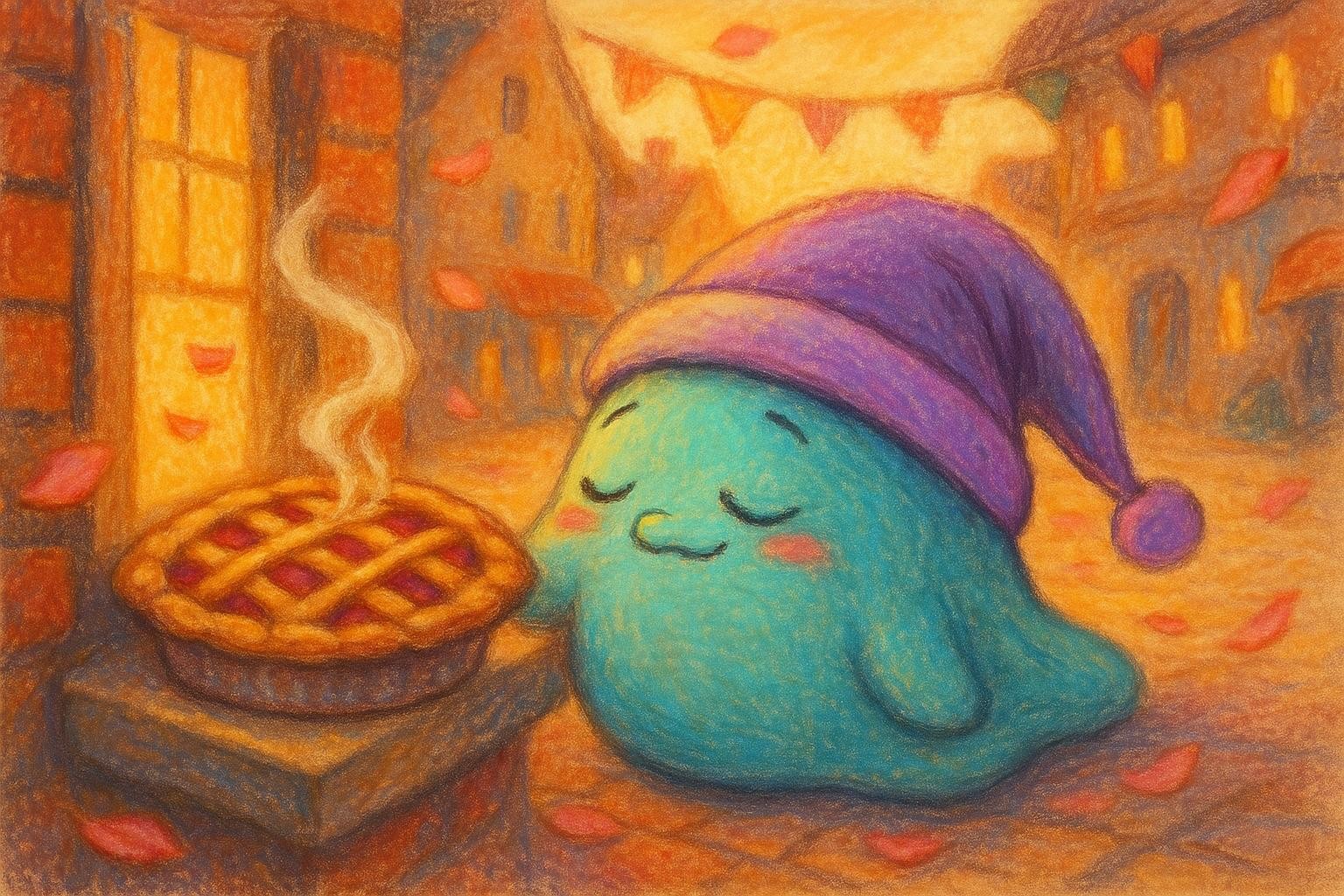 Sleepy Slime and the Swirly Pie Surprise cover illustration