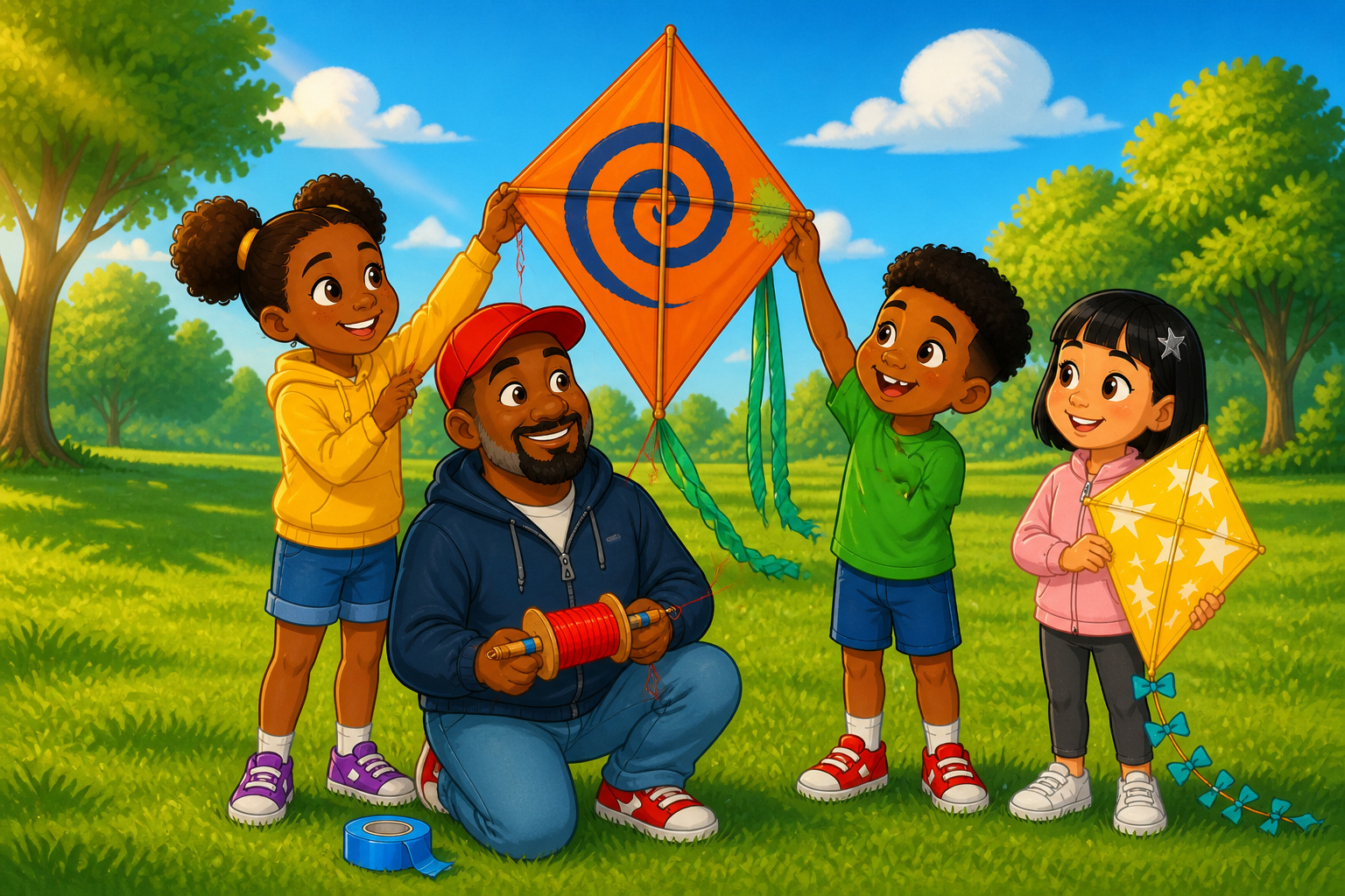 Captain Dad and the Shared Sky cover illustration