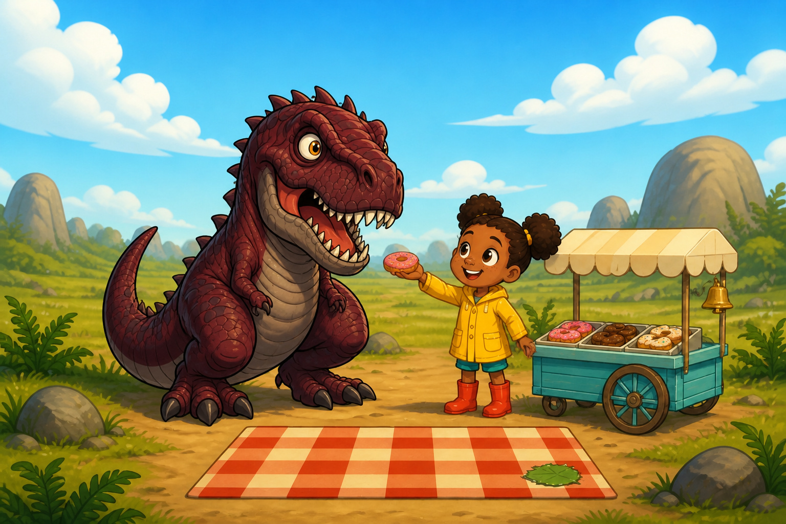 Joe and the Rumbly Donuts cover illustration