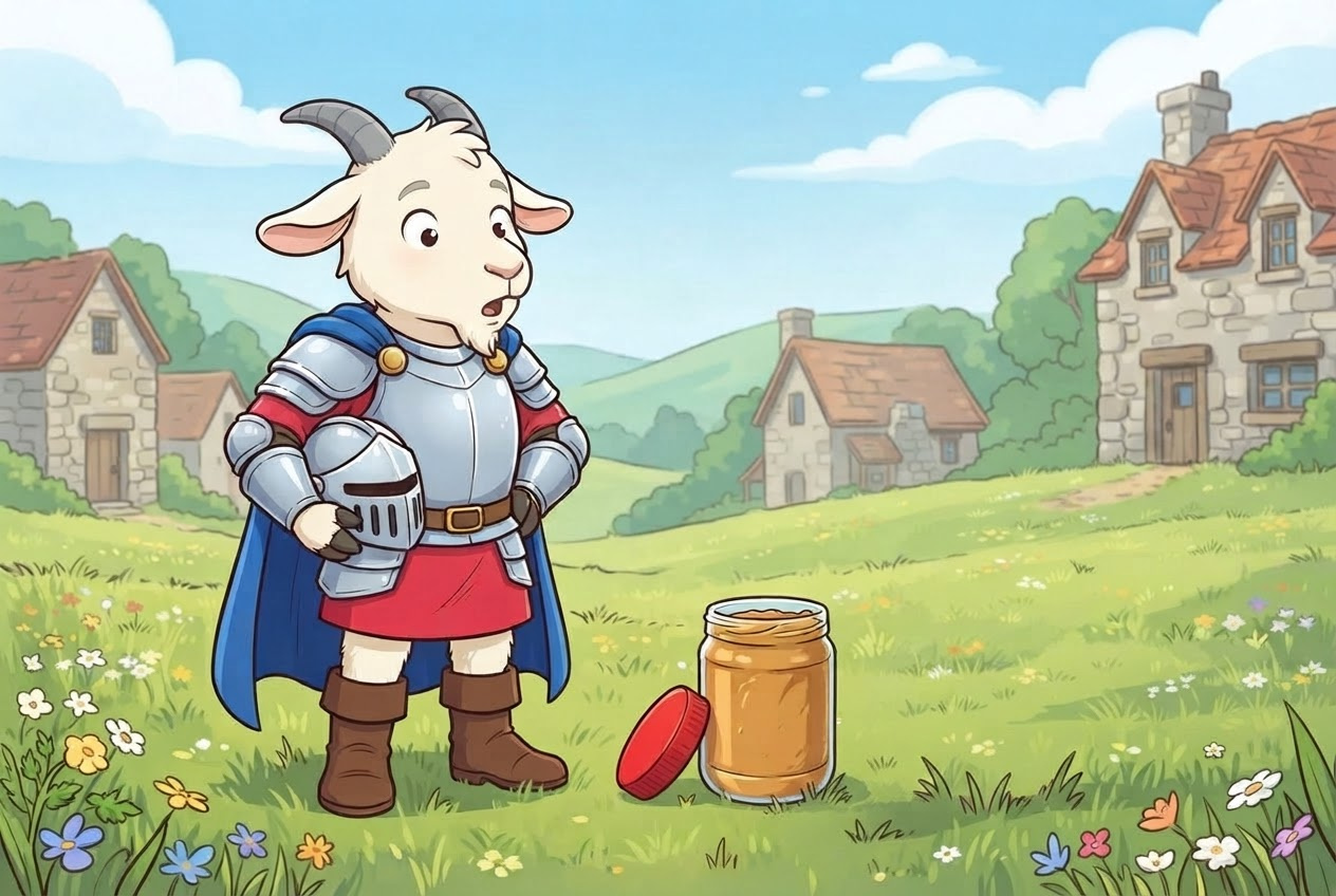 Sir Goat and the Sticky Jar cover illustration