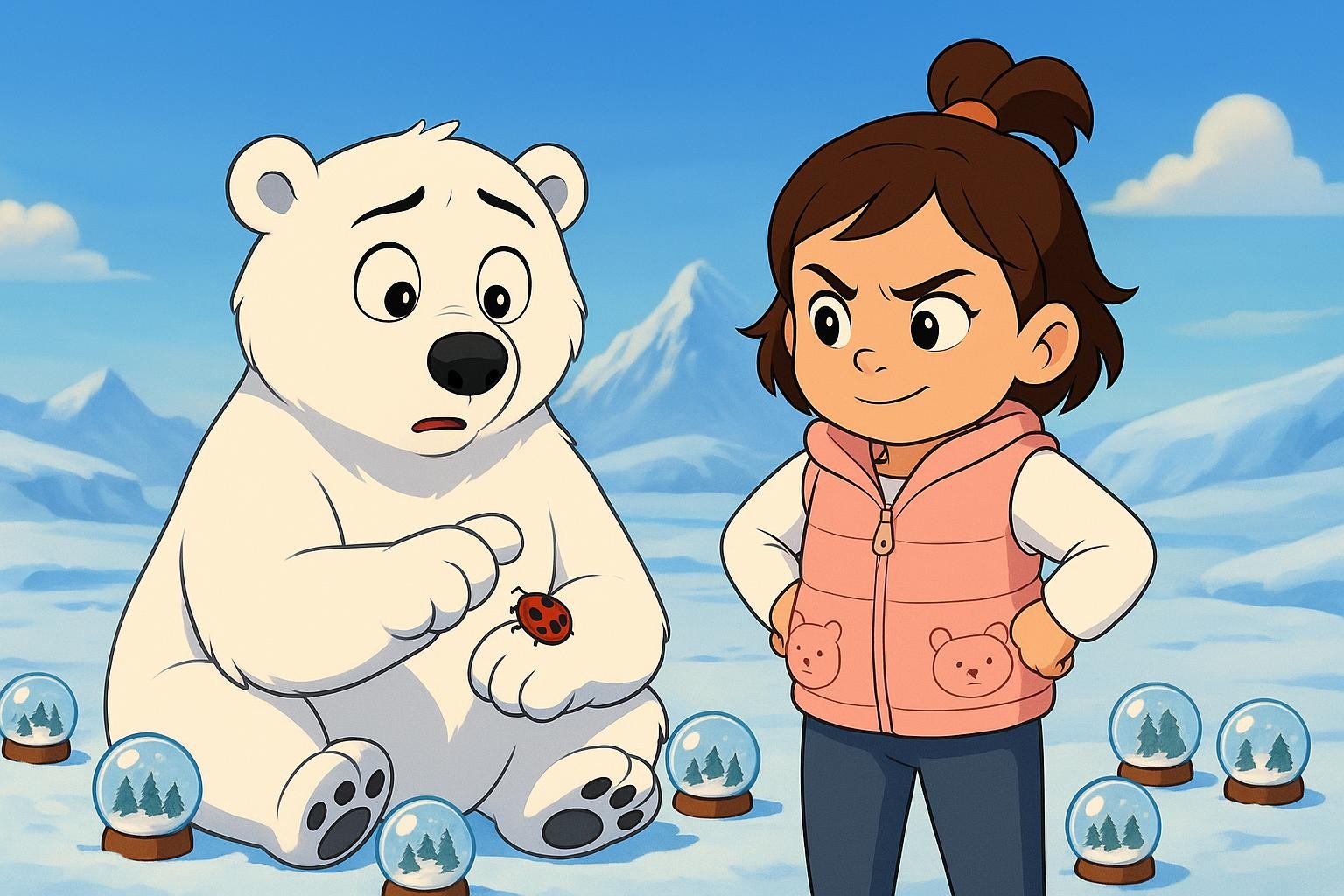 Polar Bear finds a Bravery Coach cover illustration