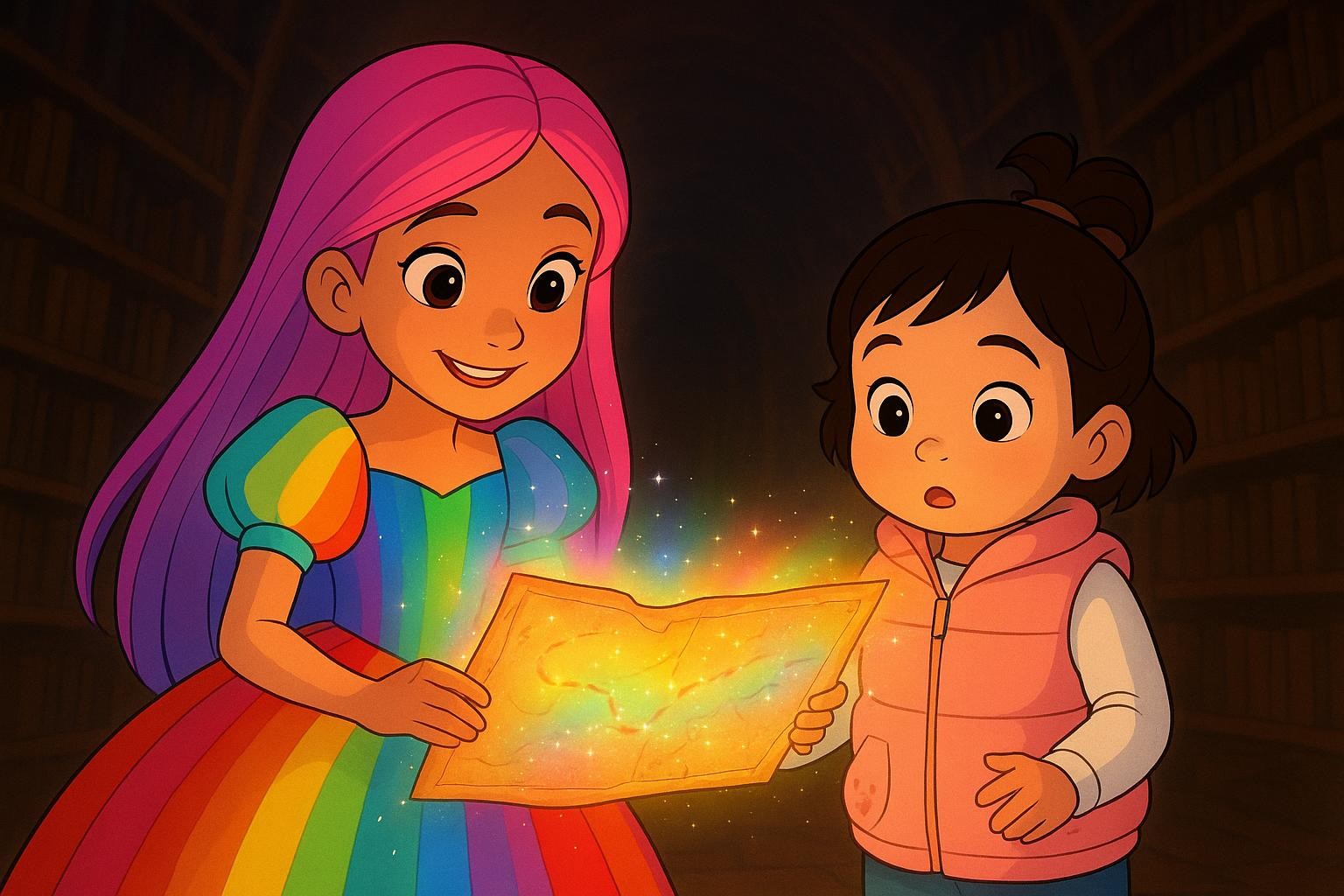 The Glowing Rainbow Map cover illustration