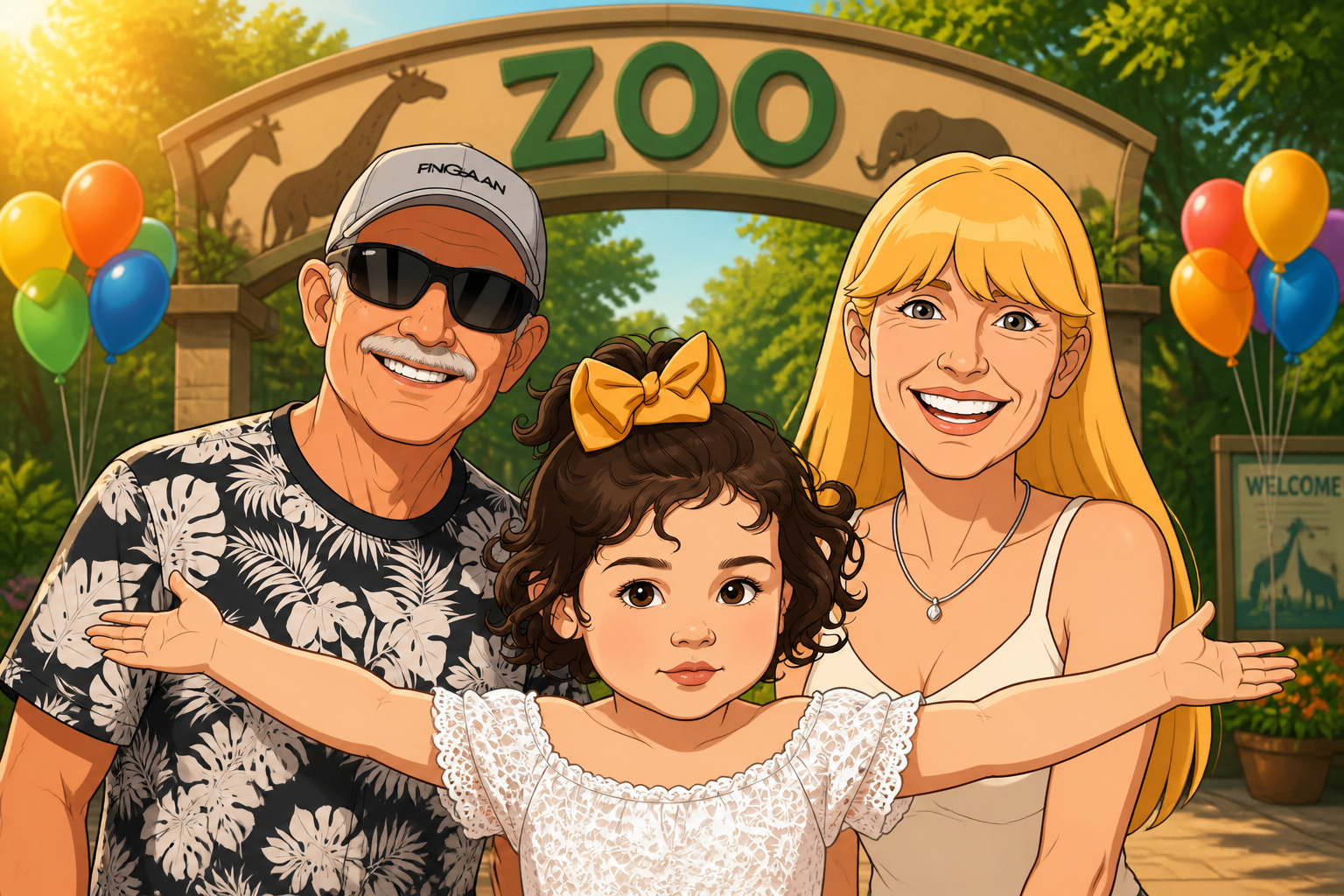 A Day at Happy Hollow with Pa and Grandma cover illustration