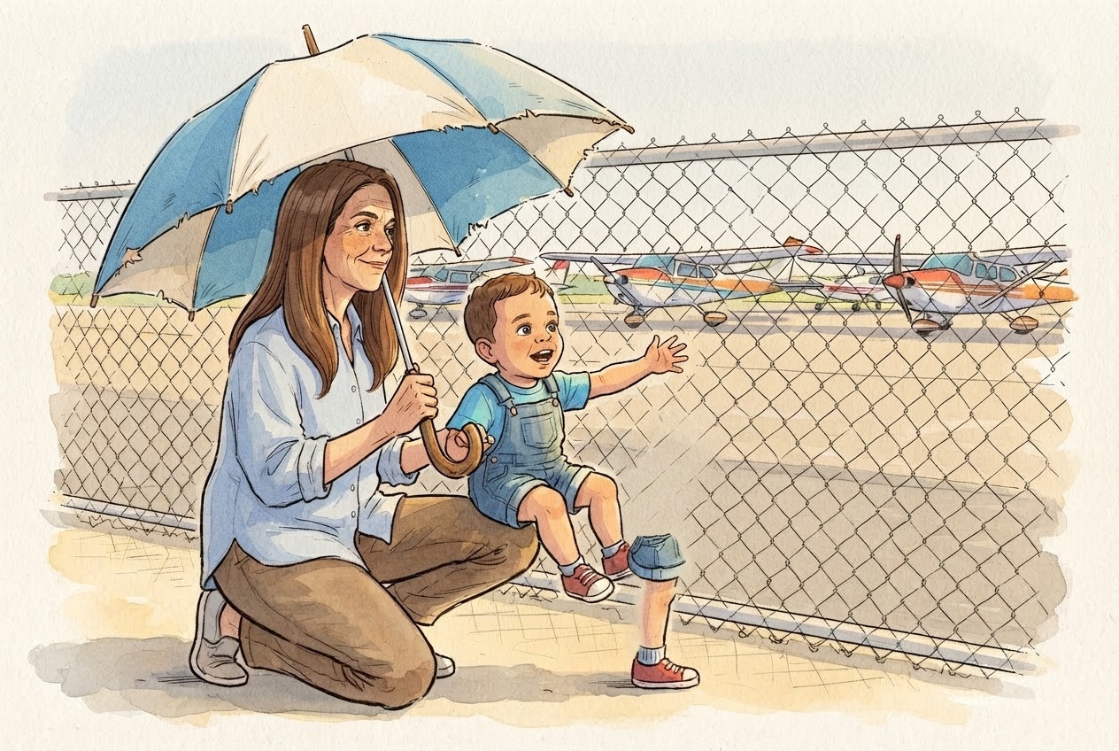 What Happened at the Airport, Nana? cover illustration