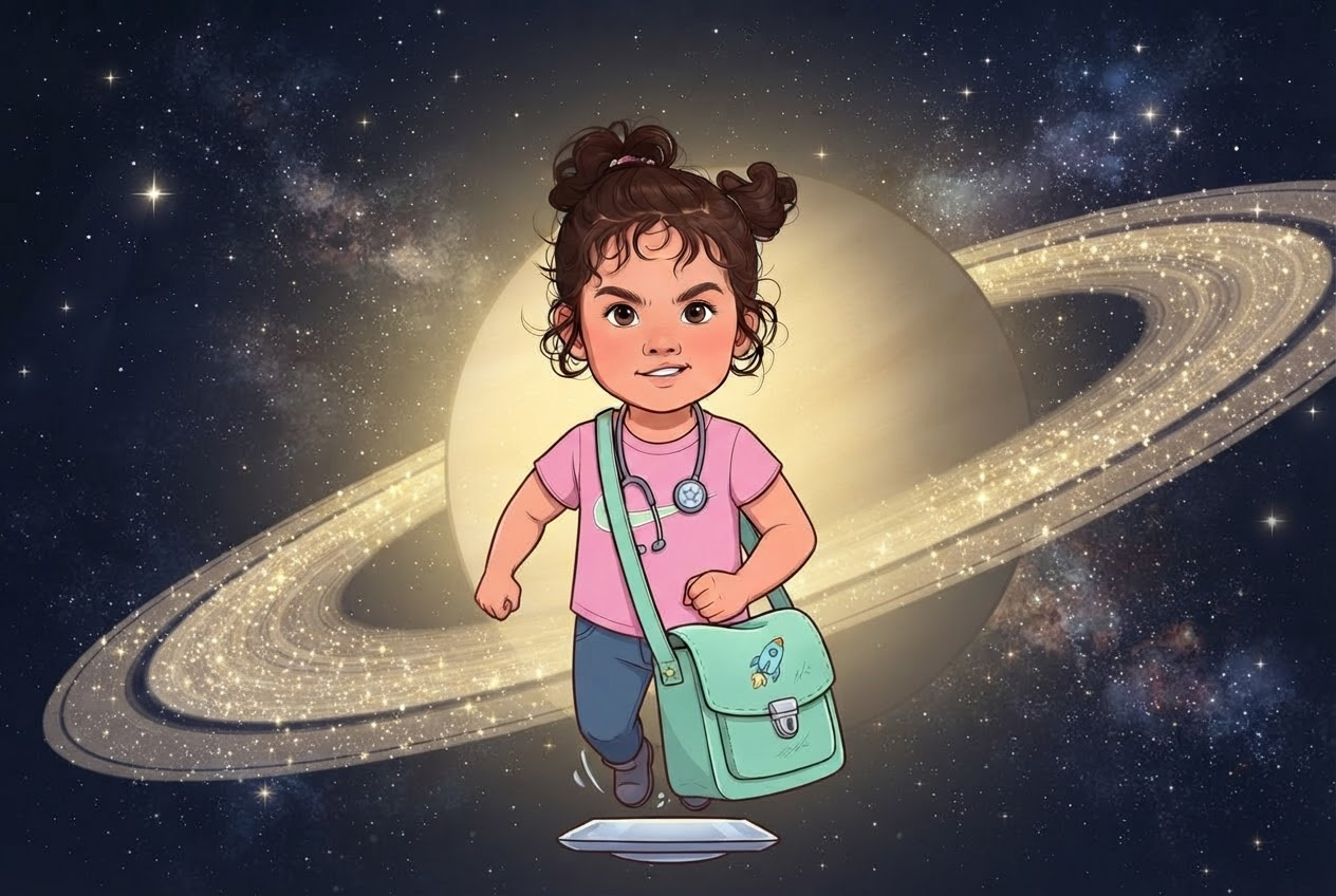 Astronaut Doctor Ella and the case of the Banana Ear cover illustration