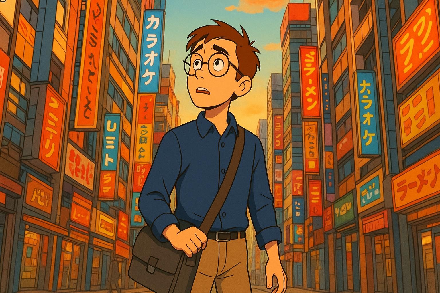 Justin's Big Voice in Tokyo cover illustration