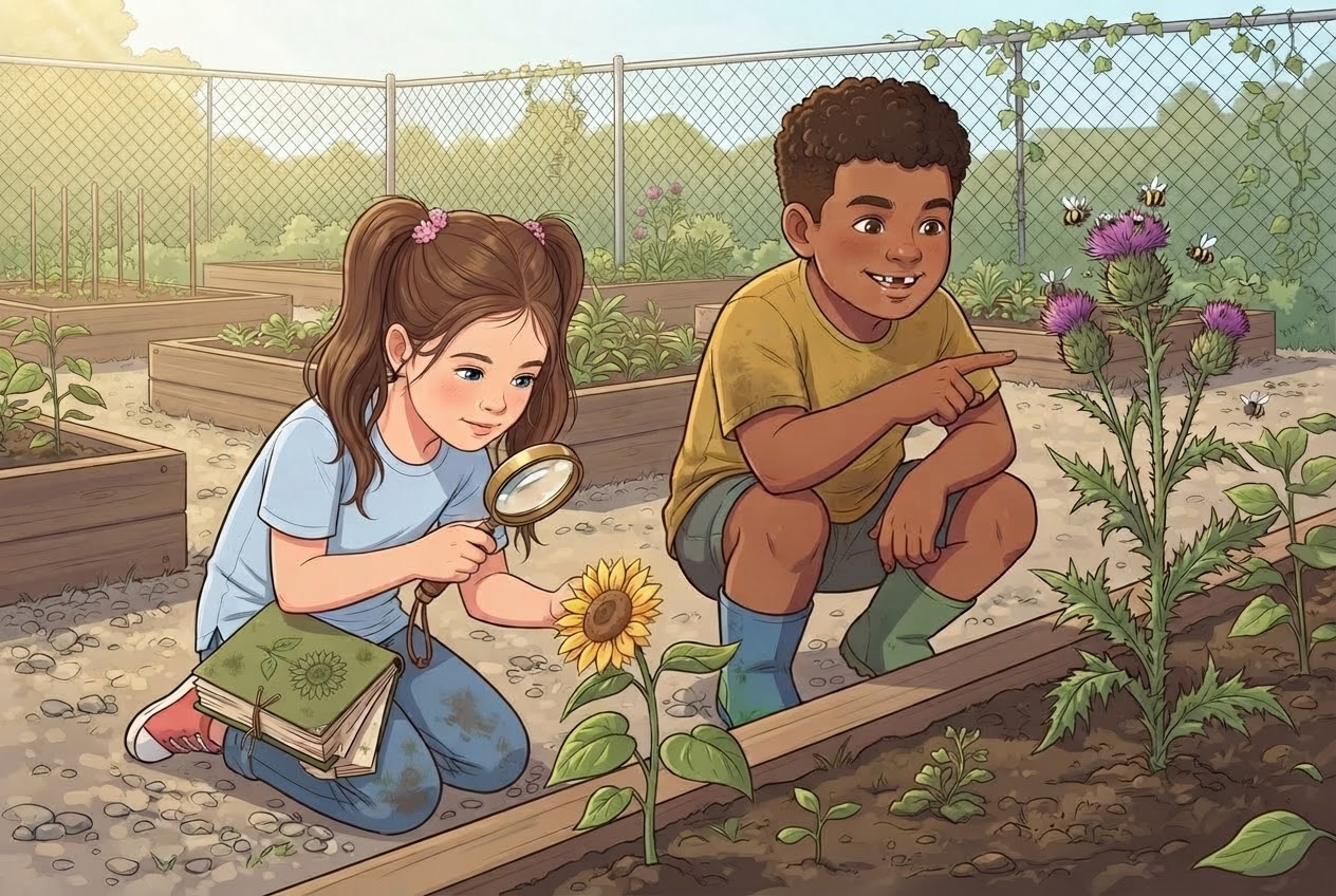 Elma's Bee Thistle Mix-Up cover illustration