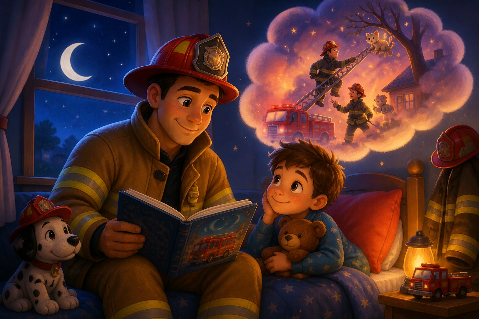 Firefighter Bedtime Story: Cozy Tales and Calming Rescues