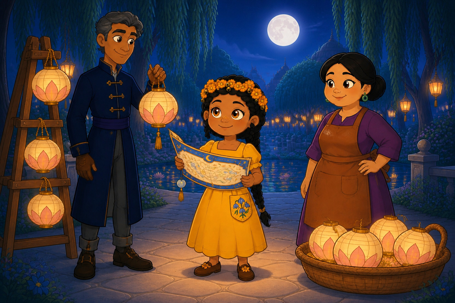 Princess Marigold and the Truest Lantern Path cover illustration