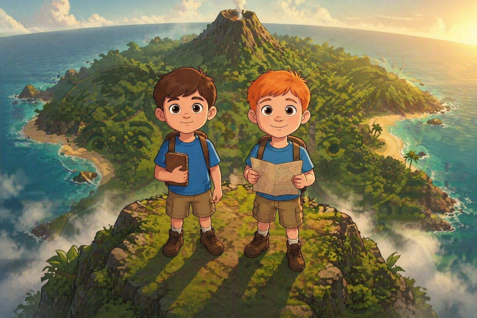 Journey to the Mysterious Island cover illustration